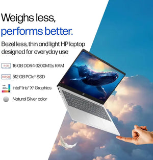 HP:LAPTOPS: EP0159TU I7-1355U | 16GB | 512GB SSD | 14'' FHD | WIN 11 | MSO | SILVER