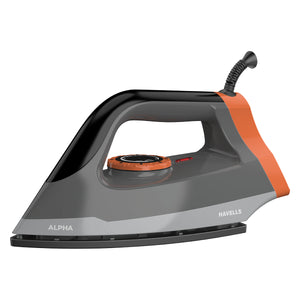 HAVELLS:IRON BOX:Dry Iron ALPHA BLACK 1250 W ( Heavy weight)