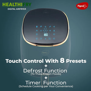 PIGEON:AIR FRYER:HEALTHIFRY+ DIGITAL AIR FRYER - GT EX.