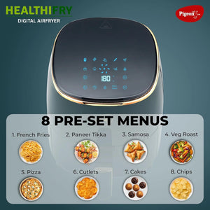 PIGEON:AIR FRYER:HEALTHIFRY+ DIGITAL AIR FRYER - GT EX.