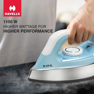 HAVELLS:IRON BOX:DRY IRO HAWK BLUE 1100 W