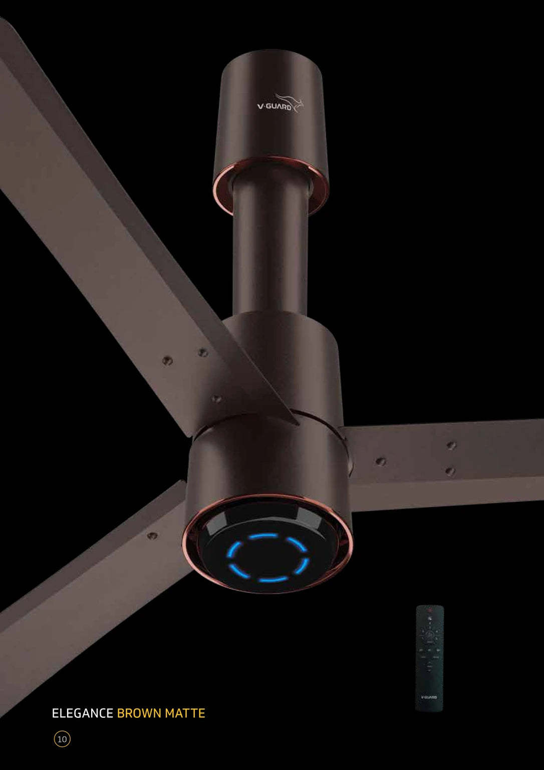 V GUARD:CEILING FAN:INSIGHT-G 1200 MM ELEGANCE BROWN MATTE BLDC
