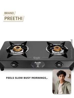 PREETHI:GAS STOVE:PREETHI BF ZEAL 2B