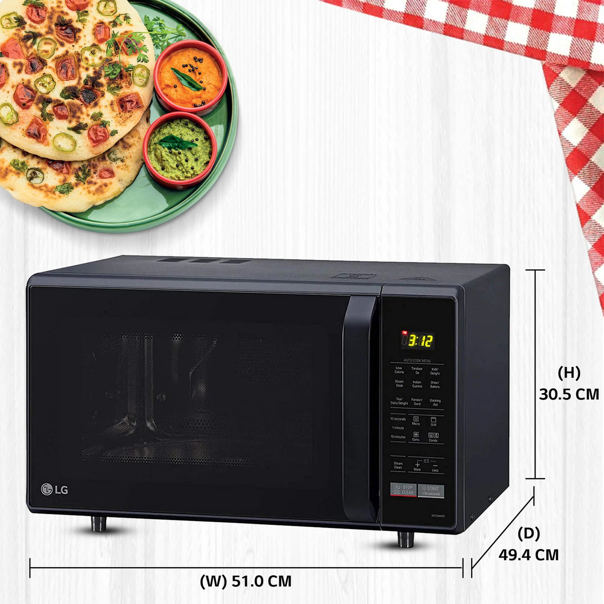 LG:MICROWAVE OVEN:MC2846BG.DBKQILN