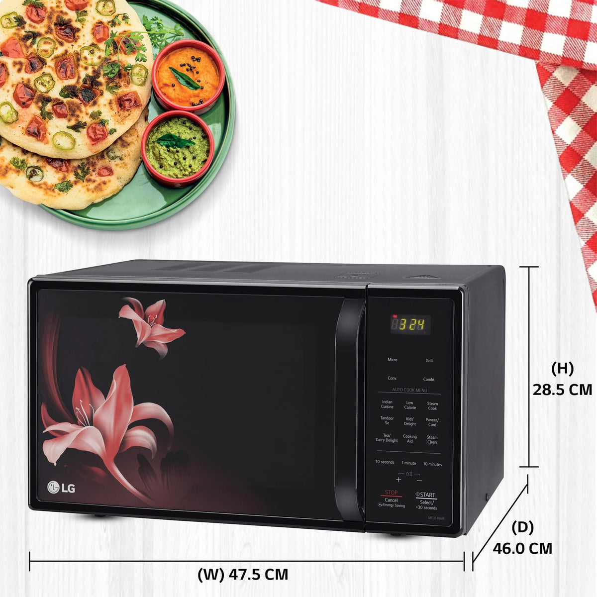 LG:MICROWAVE OVEN:MC2146BR.DBKQILN