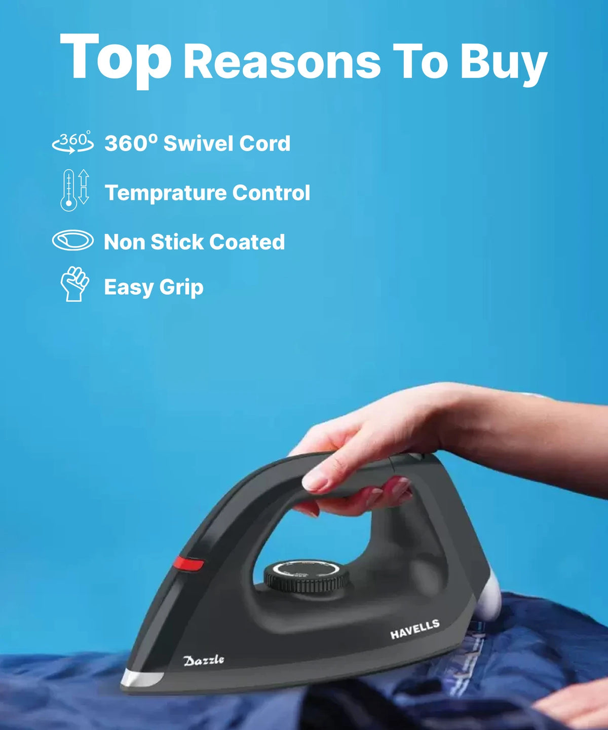HAVELLS:IRON BOX:DAZZLE