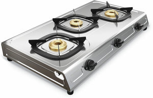 PREETHI:GAS STOVE:GLORY PLUS 3 BURNER