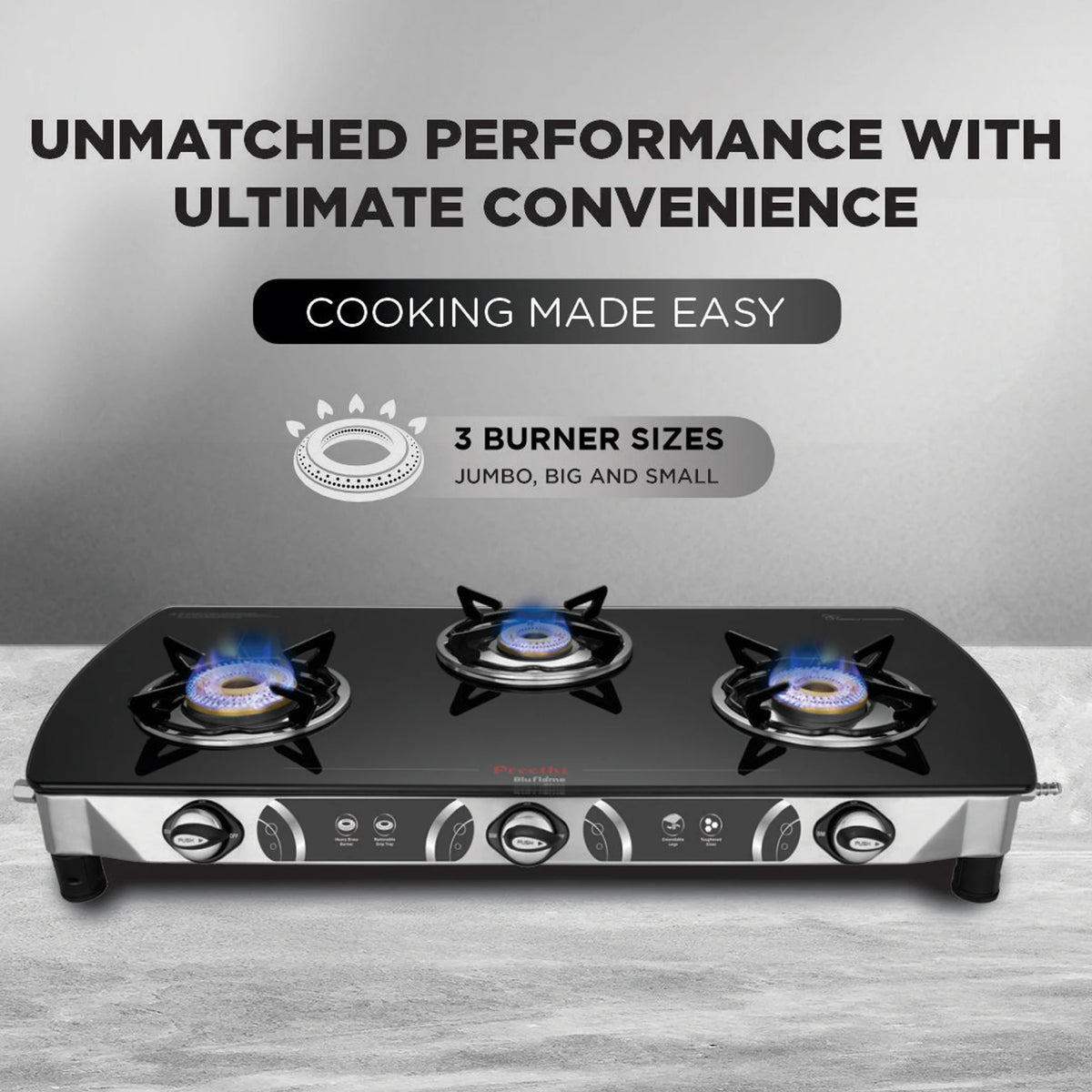 PREETHI:GAS STOVE:BLAZE 3B