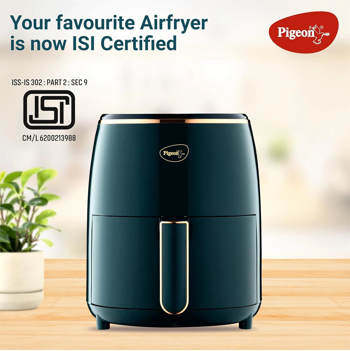 PIGEON:AIR FRYER:HEALTHIFRY+ DIGITAL AIR FRYER - GT EX.