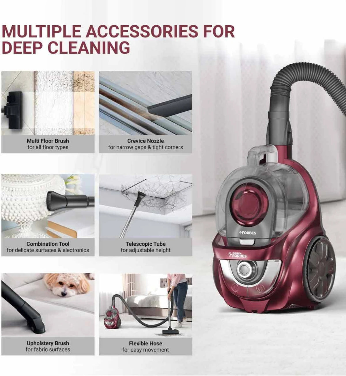 EUREKA FORBES:VACCUM CLEANER:FORBES TORNADO VAC