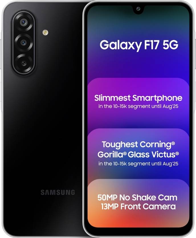 Samsung F17 (Sm-E176Bzkains Black, 128 GB) (4 GB RAM)