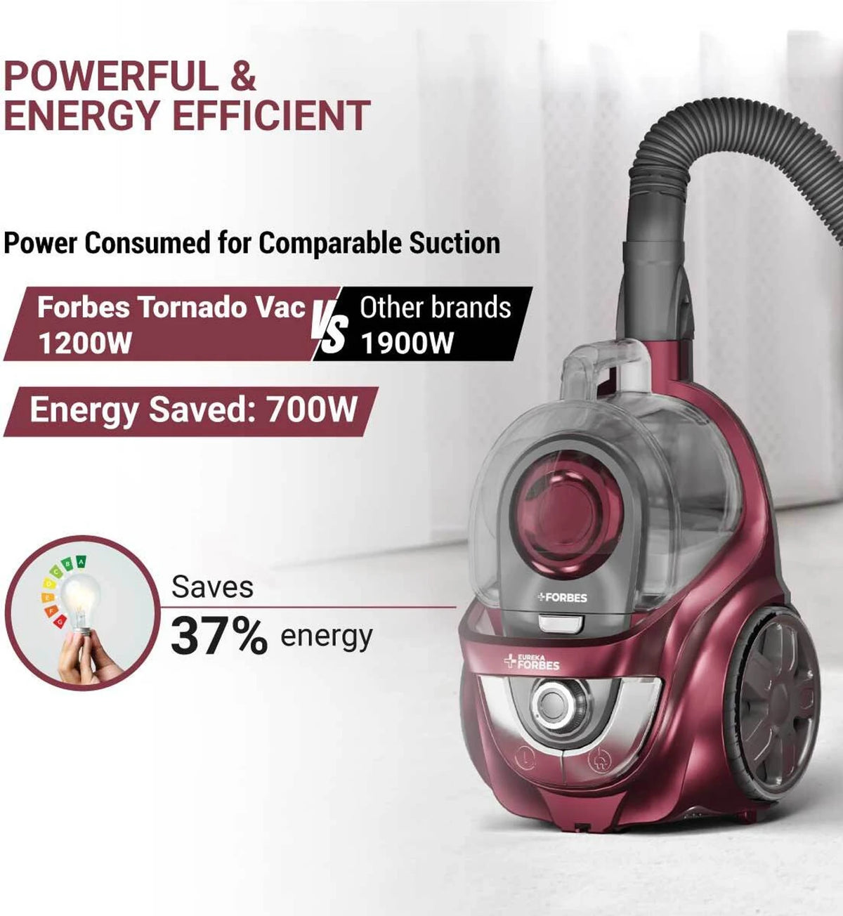 EUREKA FORBES:VACCUM CLEANER:FORBES TORNADO VAC