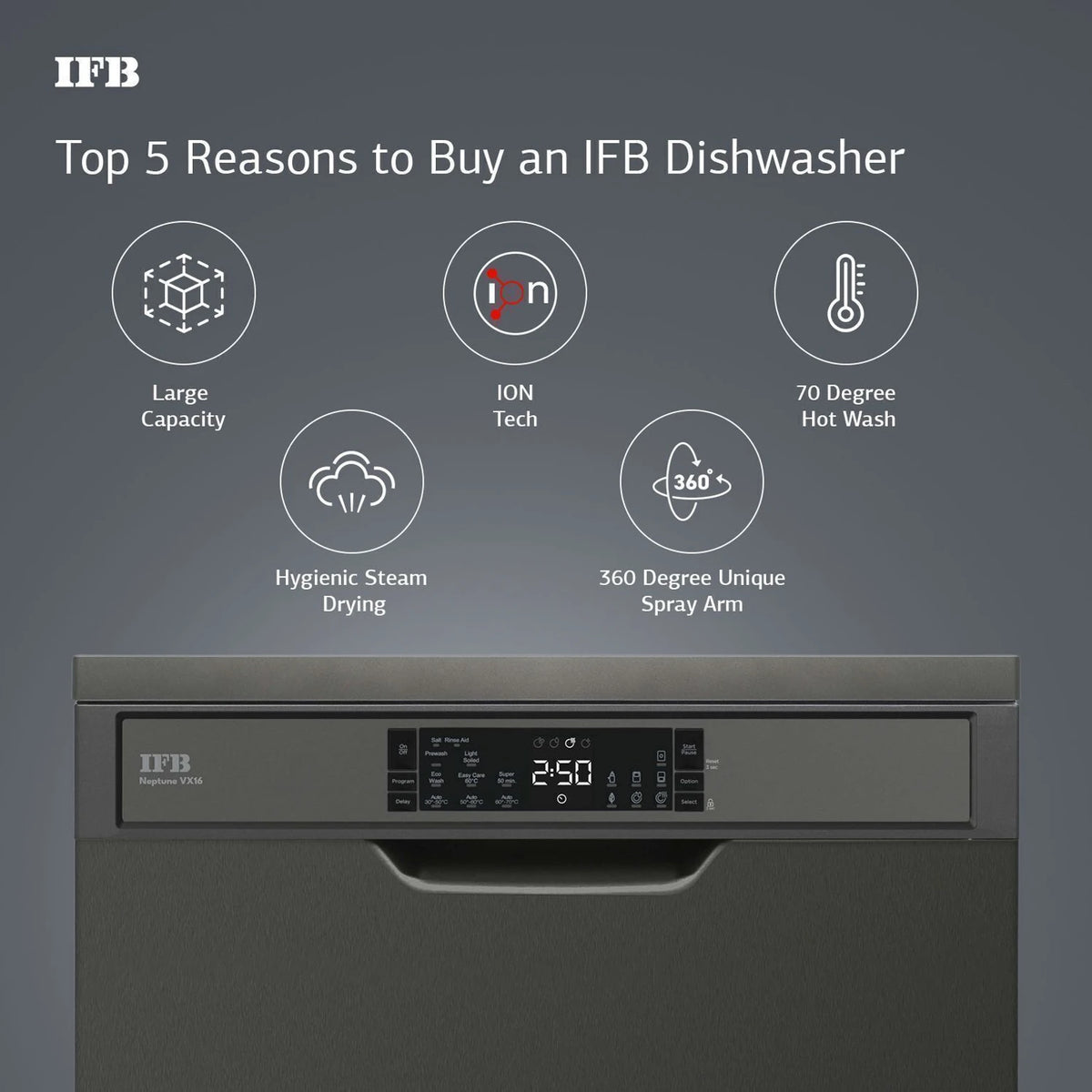IFB:DISH WASHER:NEPTUNE VX 16