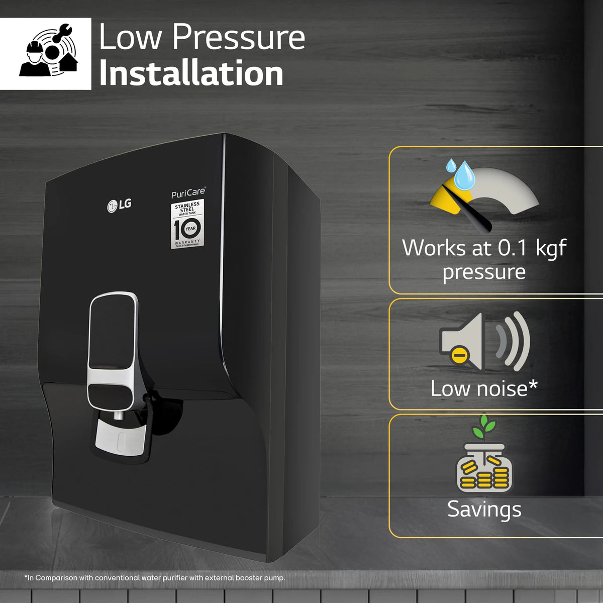 LG:WATER PURIFIER:WW132NF.BBKQEIL