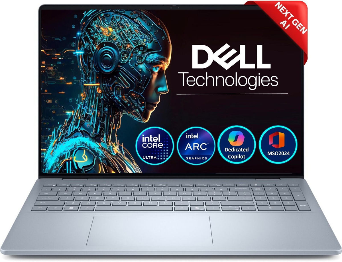 DELL:LAPTOPS: 16 PLUS DB16250 ODB1625021201RINU1 ULTRA 7 256V | 16GB | 512GB SSD | 16" FHD+ IPS | WIN 11 | MSO | ICE BLUE