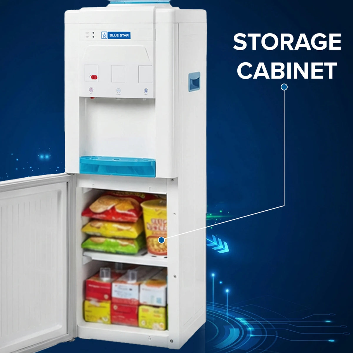 BLUESTAR:WATER DISPENSER:BWD3FMCGA BWD FLOOR MOUNTED WITH CABINET