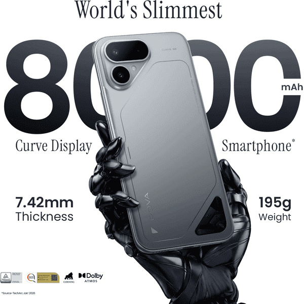 TECNO:SMART PHONES:POVA CURVE 2 5G 8+128GB STORM TITANIUM