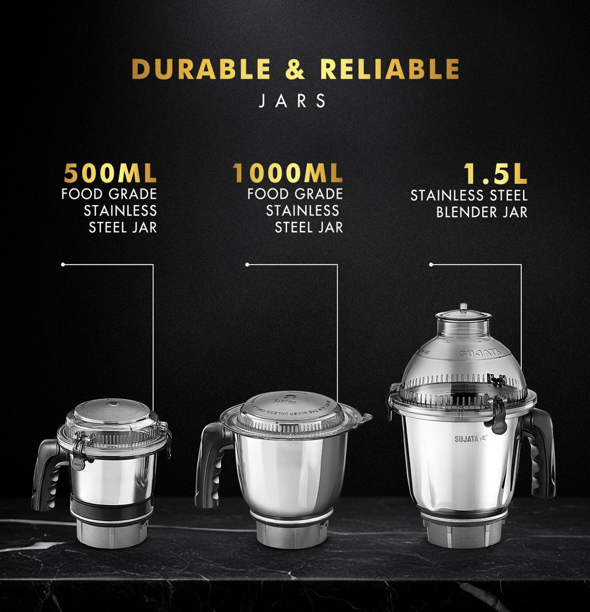 SUJATA:MIXER GRINDER:MG02 - RED BLACK