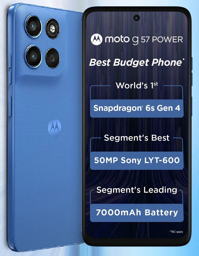 MOTOROLA g57 power 5G Snapdragon (Pantone Regatta, 128 GB) (8 GB RAM)