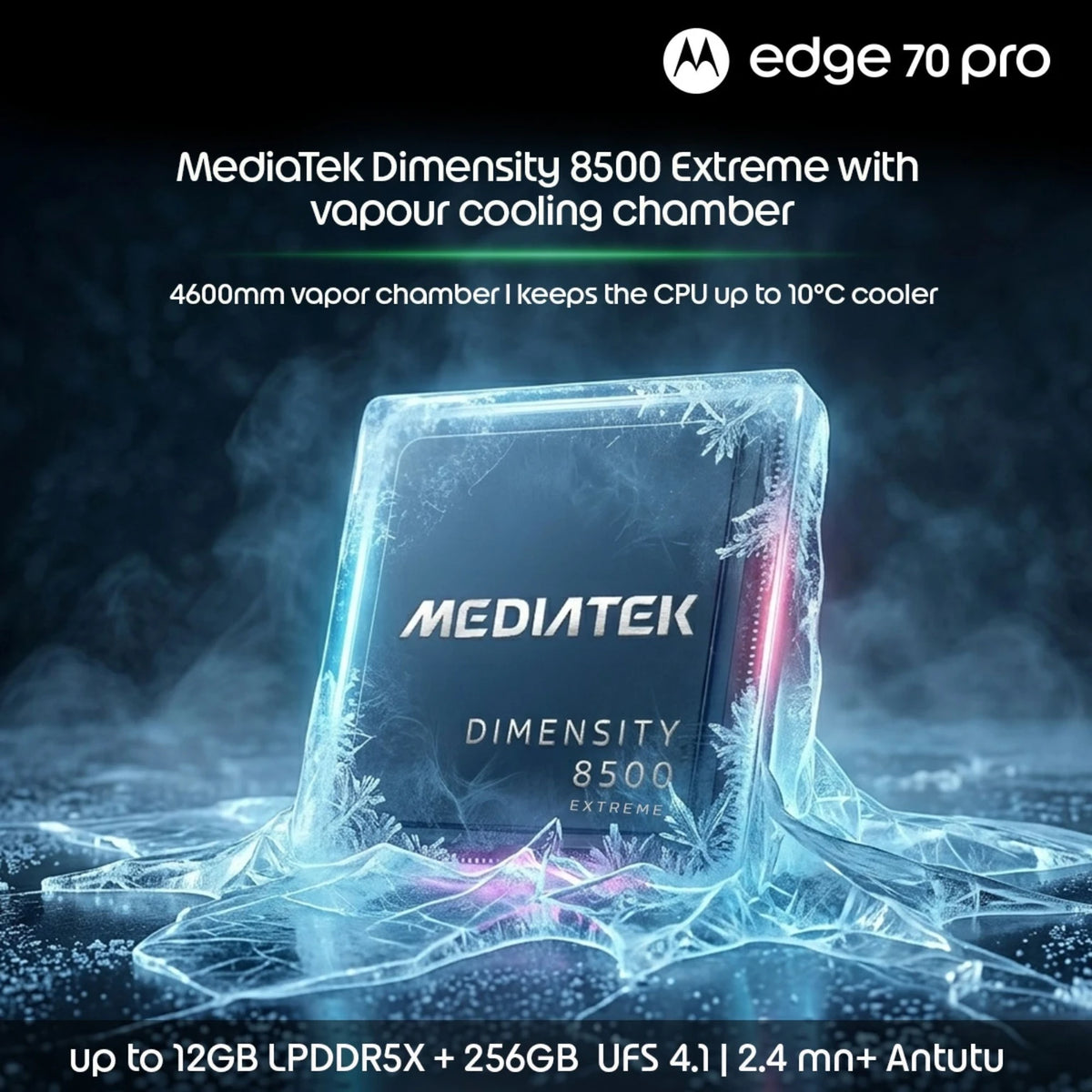 MOTOROLA:SMART PHONES:EDGE 70 MAX 8/256 DARK SHADOW PBCV0000IN