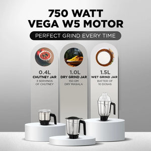 PREETHI:MIXER GRINDER:MG 225 GALAXY 750W