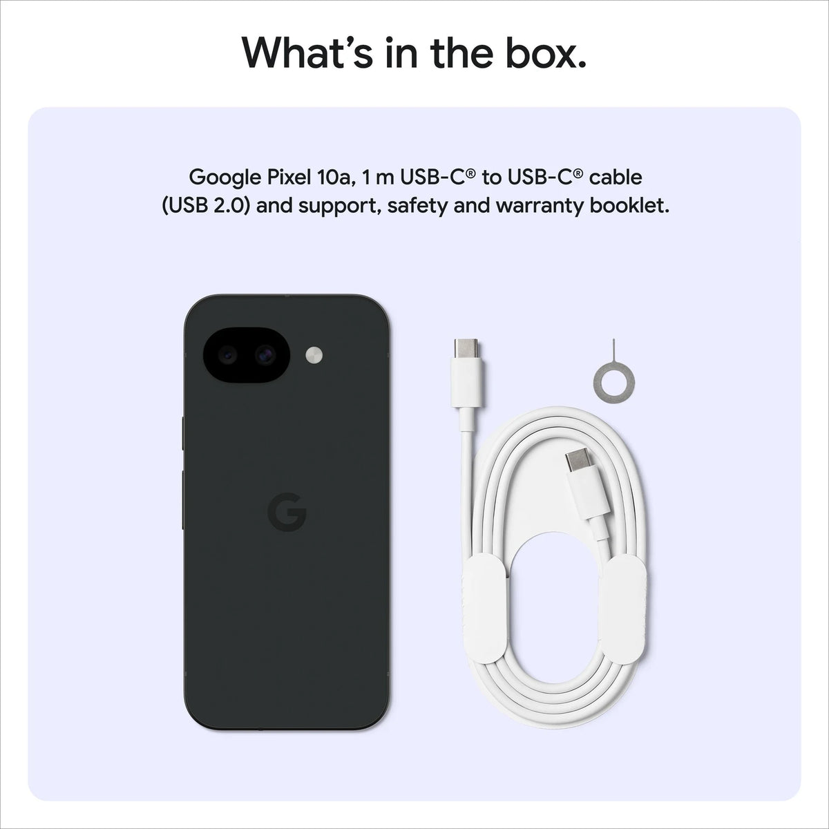 GOOGLE:SMART PHONES:PIXEL 10A 256GB OBSIDIAN (NEW)