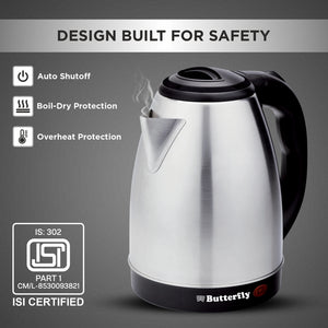 BUTTERFLY:ELECTRIC KETTLE:EVO PRO 1.5 L ELECTRIC KETTLE