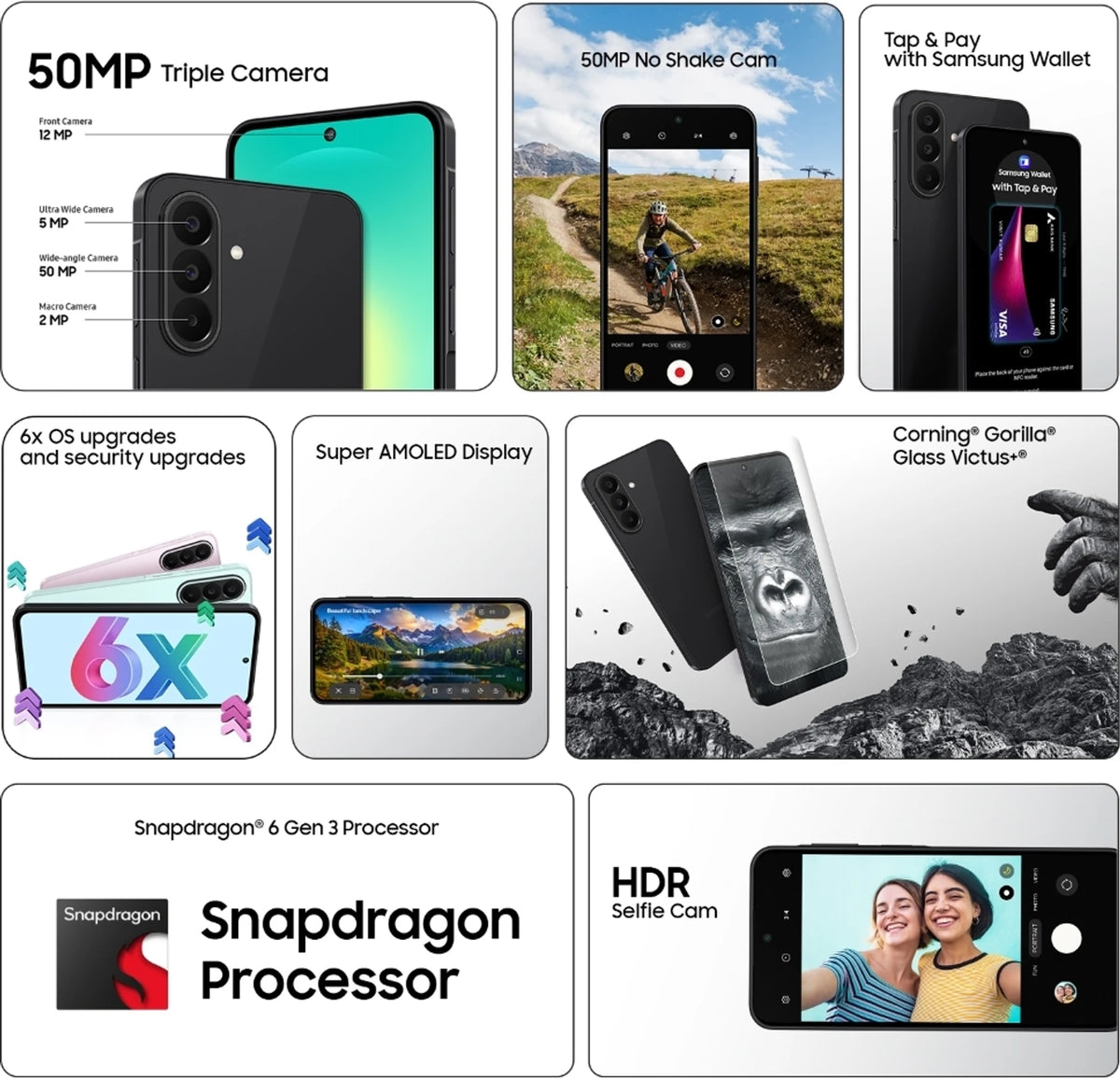 SAMSUNG:SMART PHONES:A27 6/128 PINK SM-A276BLID