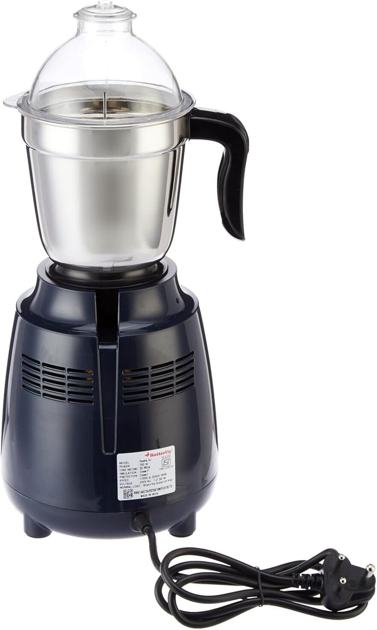 BUTTERFLY:MIXER GRINDER:PESTLE 3J 750 W BLUE
