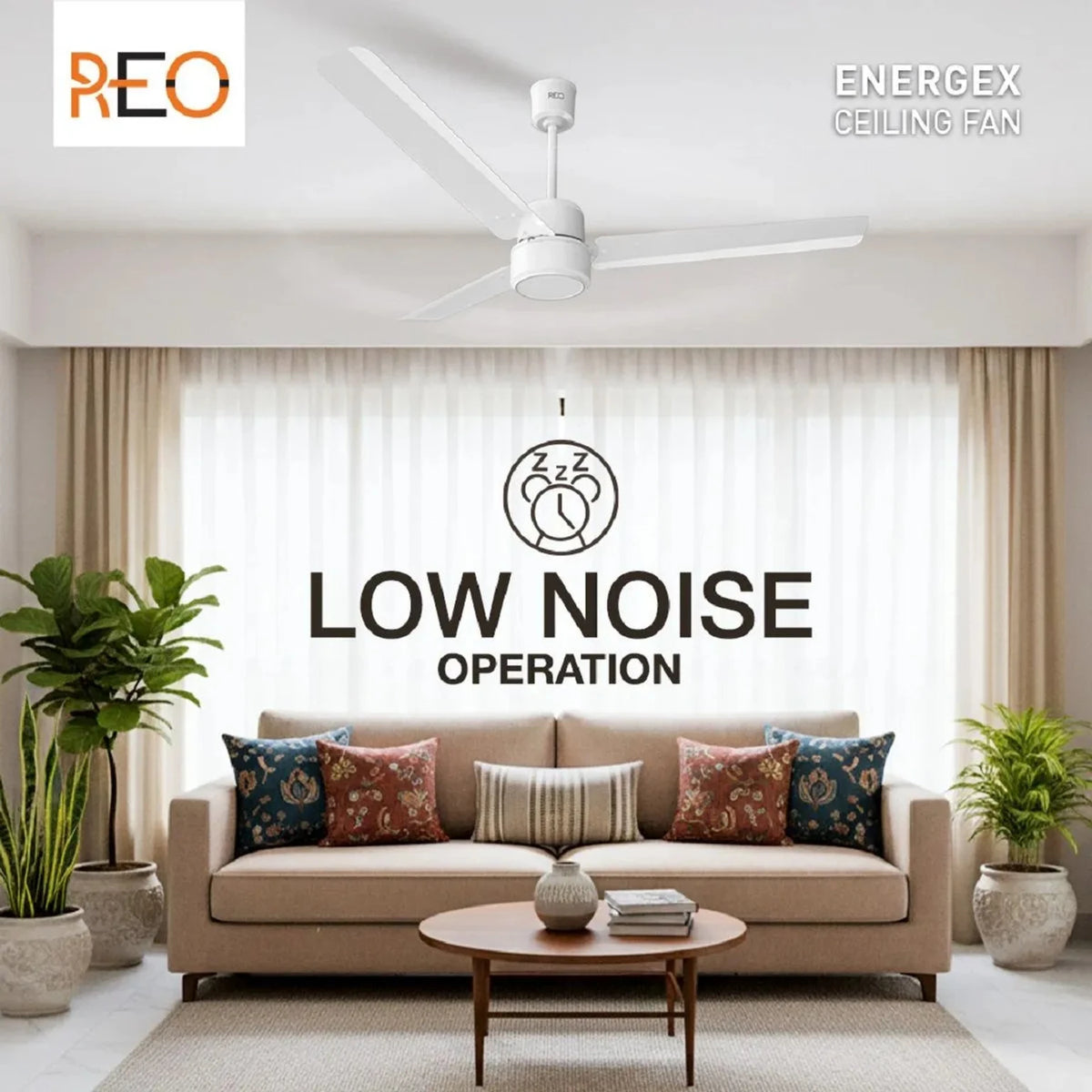 HAVELLS:CEILING FAN:1200MM ENERGEX ELEGANT WHITE