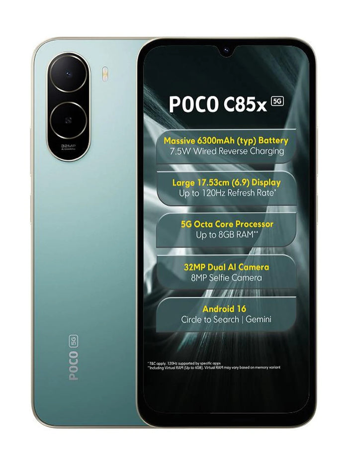 POCO:SMART PHONES:C85X 4/128GB GREEN 5G
