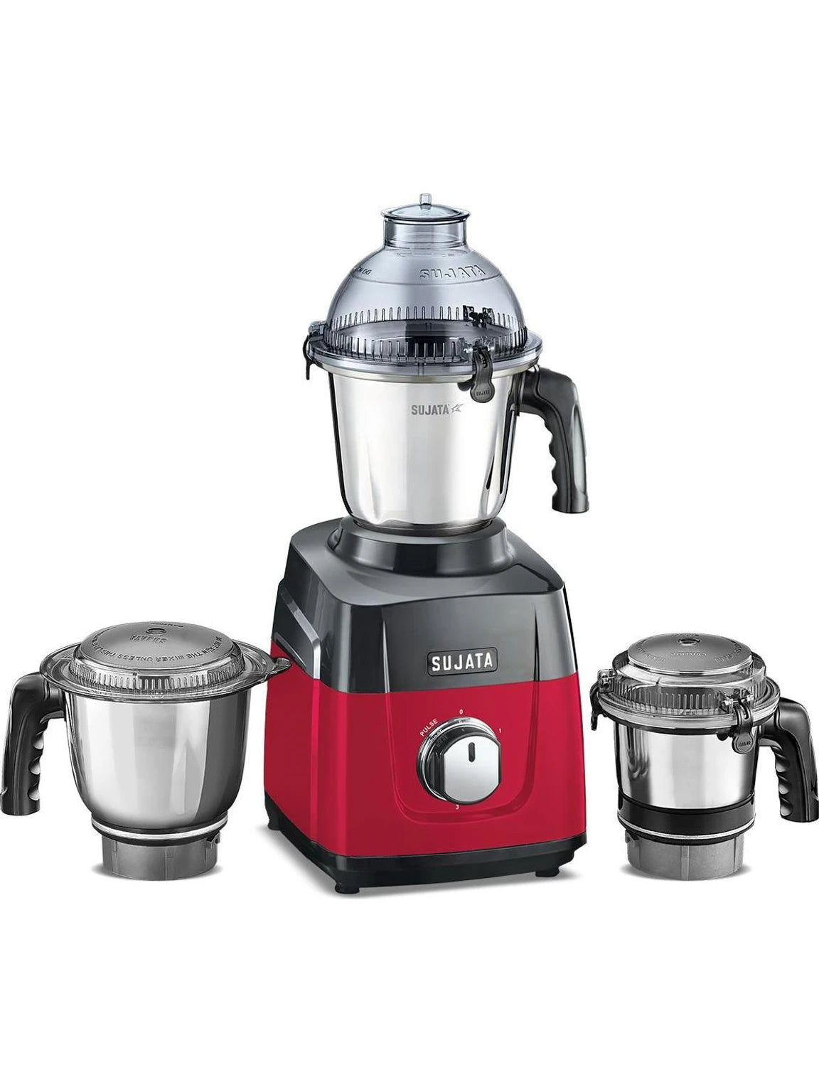 SUJATA:MIXER GRINDER:MG02 - RED BLACK