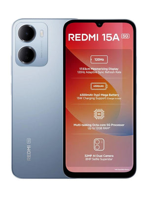 XIAOMI:SMART PHONES:REDMI 15A 6/128GB AWESOME BLUE