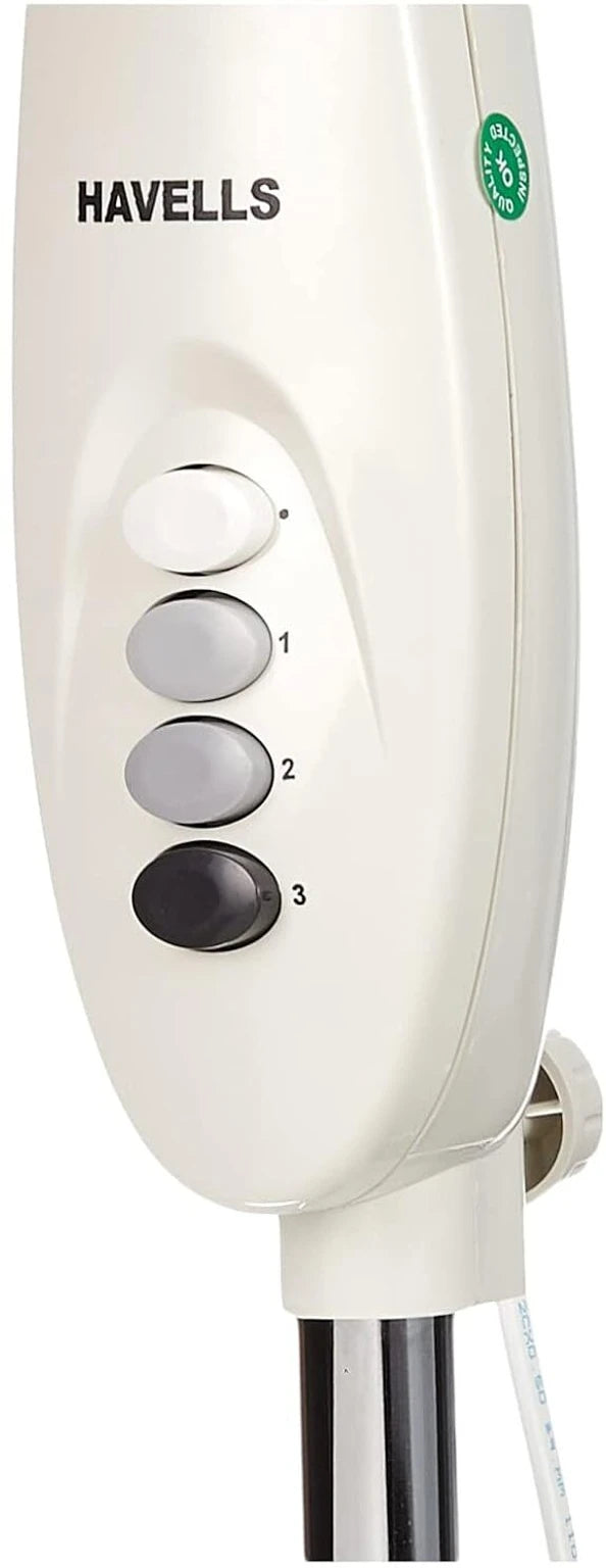 HAVELLS:PEDESTAL FAN:400MM SWING PEDESTAL WHITE
