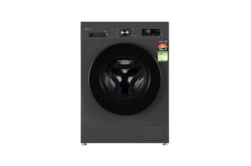 LG:WASHING MACHINE:FHB1209Z4M.AMBQEIL 9.0 KG MIDDLE BLACK
