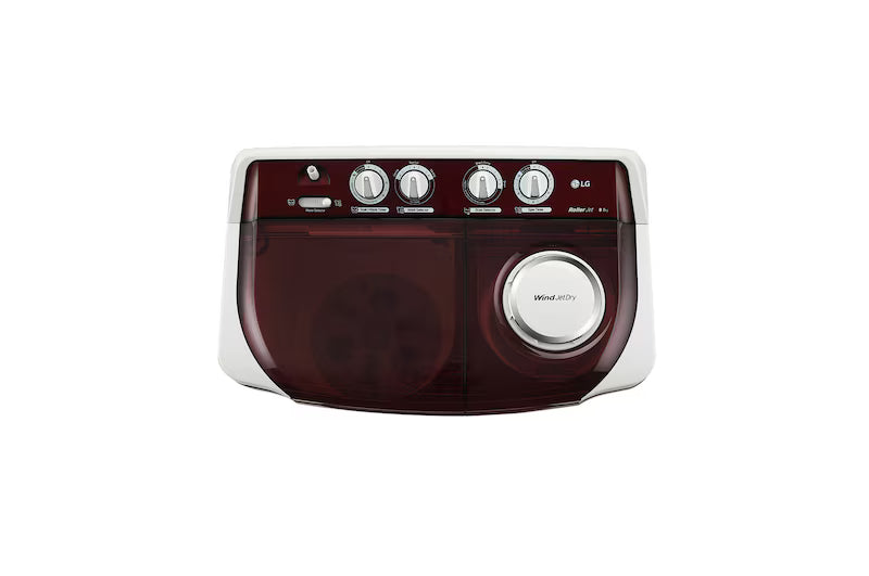 LG:WASHING MACHINE:P8035SRAZA.ABGQEIL 8.0 KG BURGUNDY