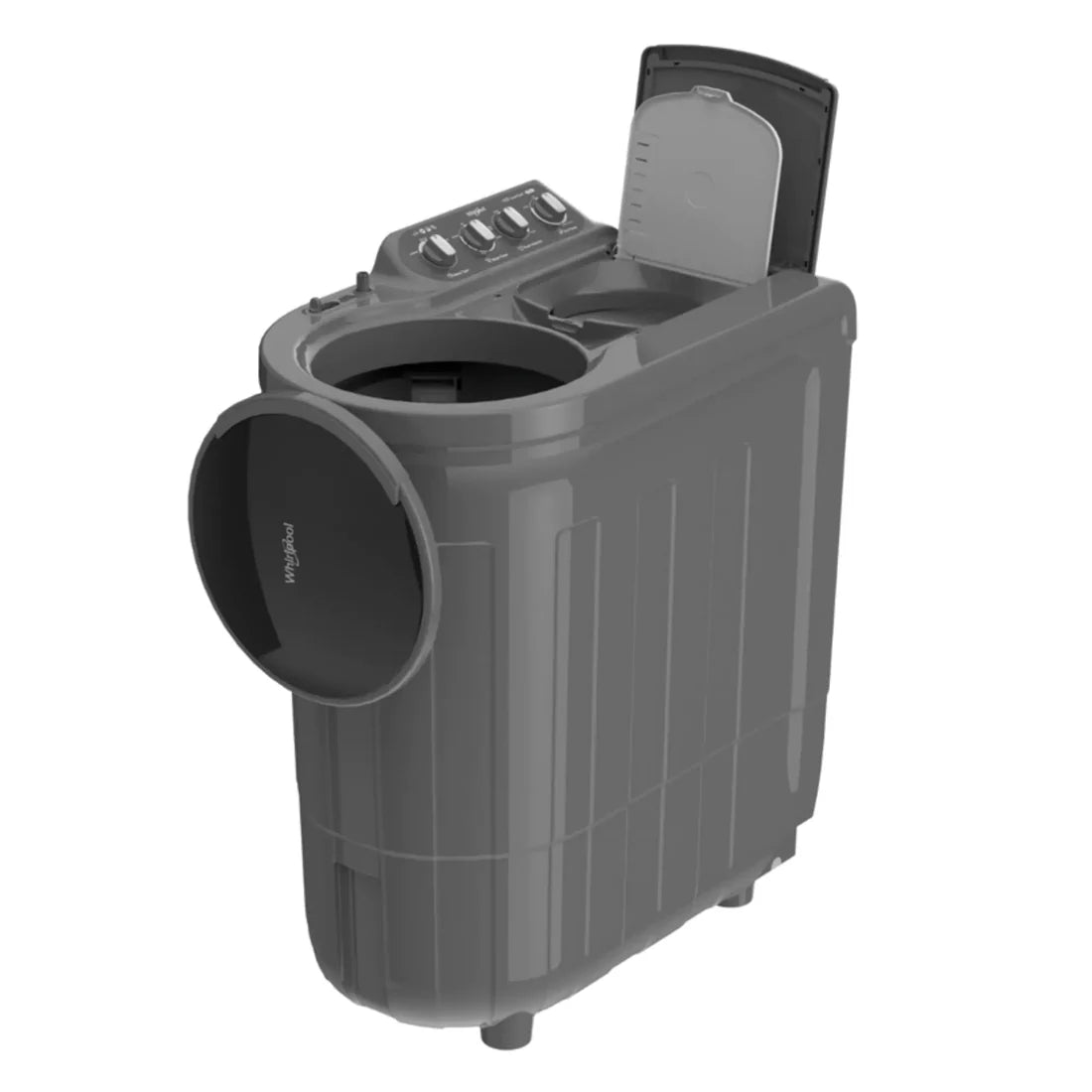 WHIRLPOOL:WASHING MACHINE:30273 7.5 KG GREY DAZZLE