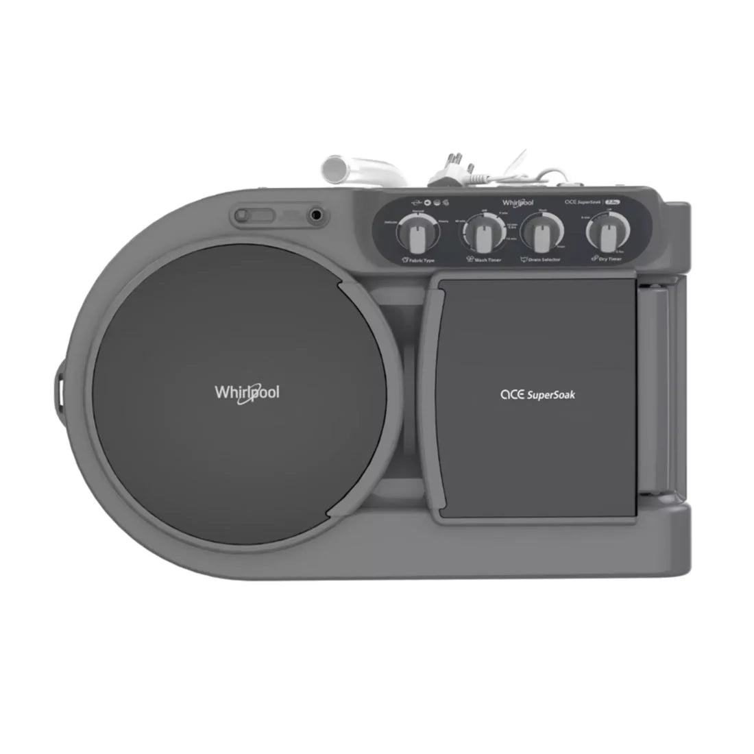 WHIRLPOOL:WASHING MACHINE:30273 7.5 KG GREY DAZZLE
