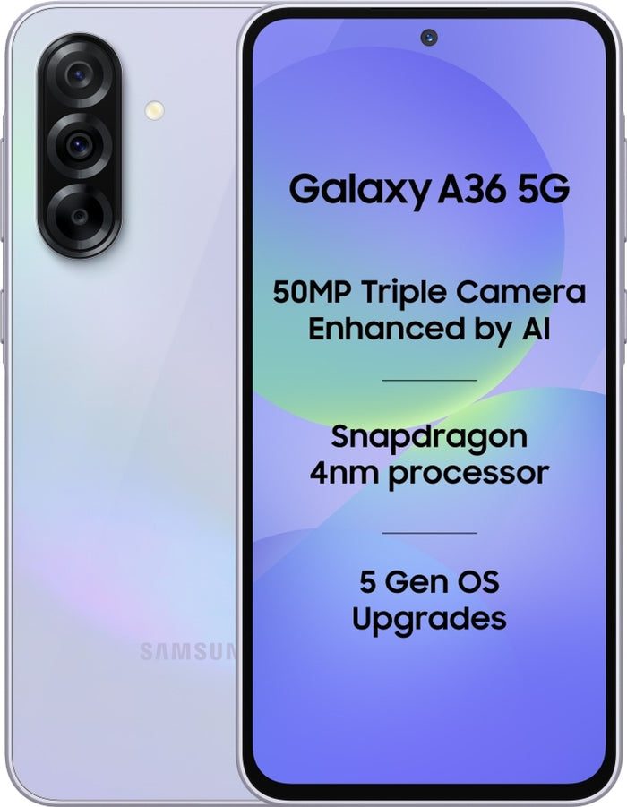 Samsung A36 5G (Light Violet, 256 GB) (12 GB RAM)