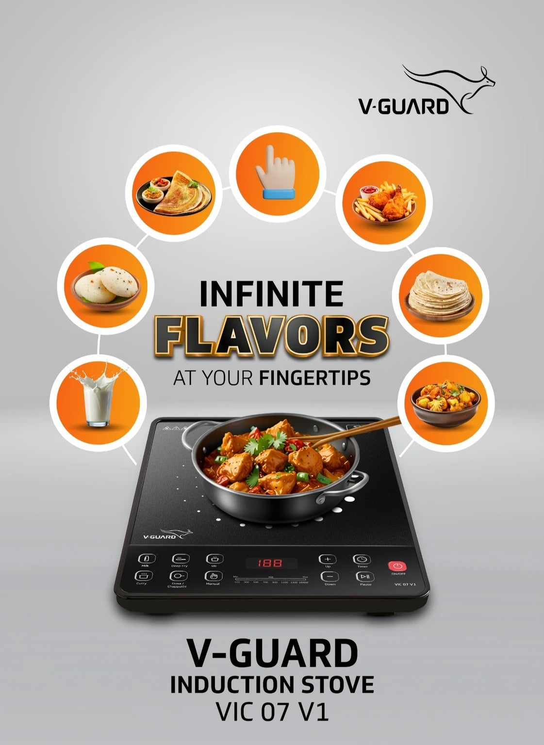 V GUARD:INDUCTION COOKER:COOKE TOP VIC 07